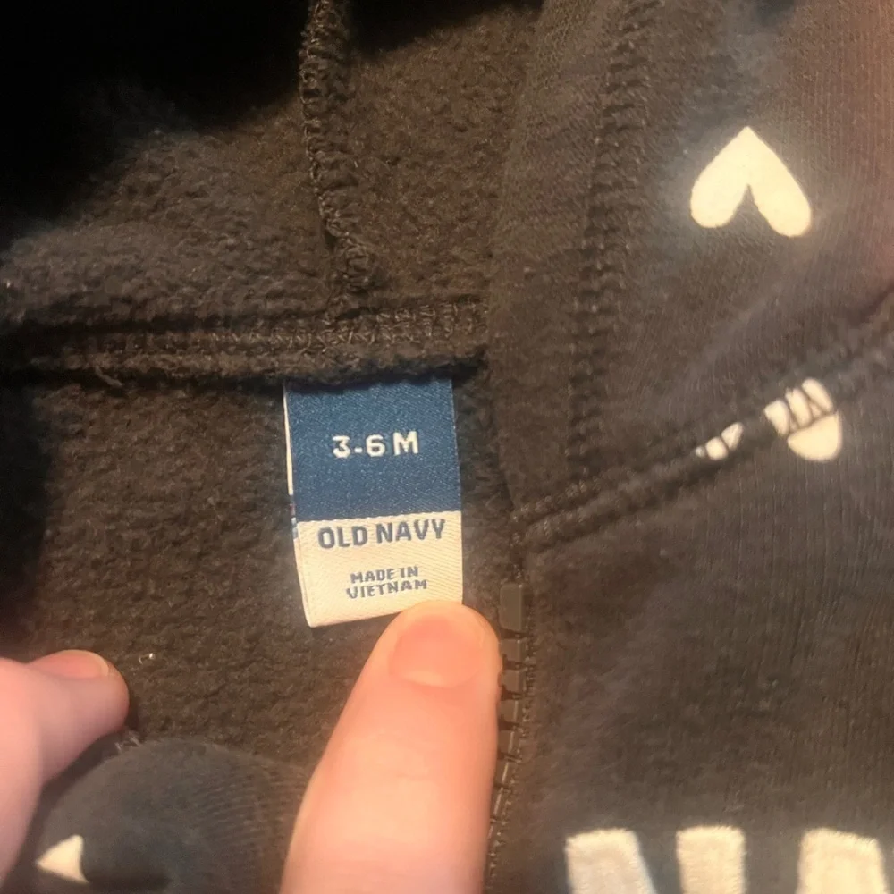 Old Navy Kids' Black Heart Hoodie